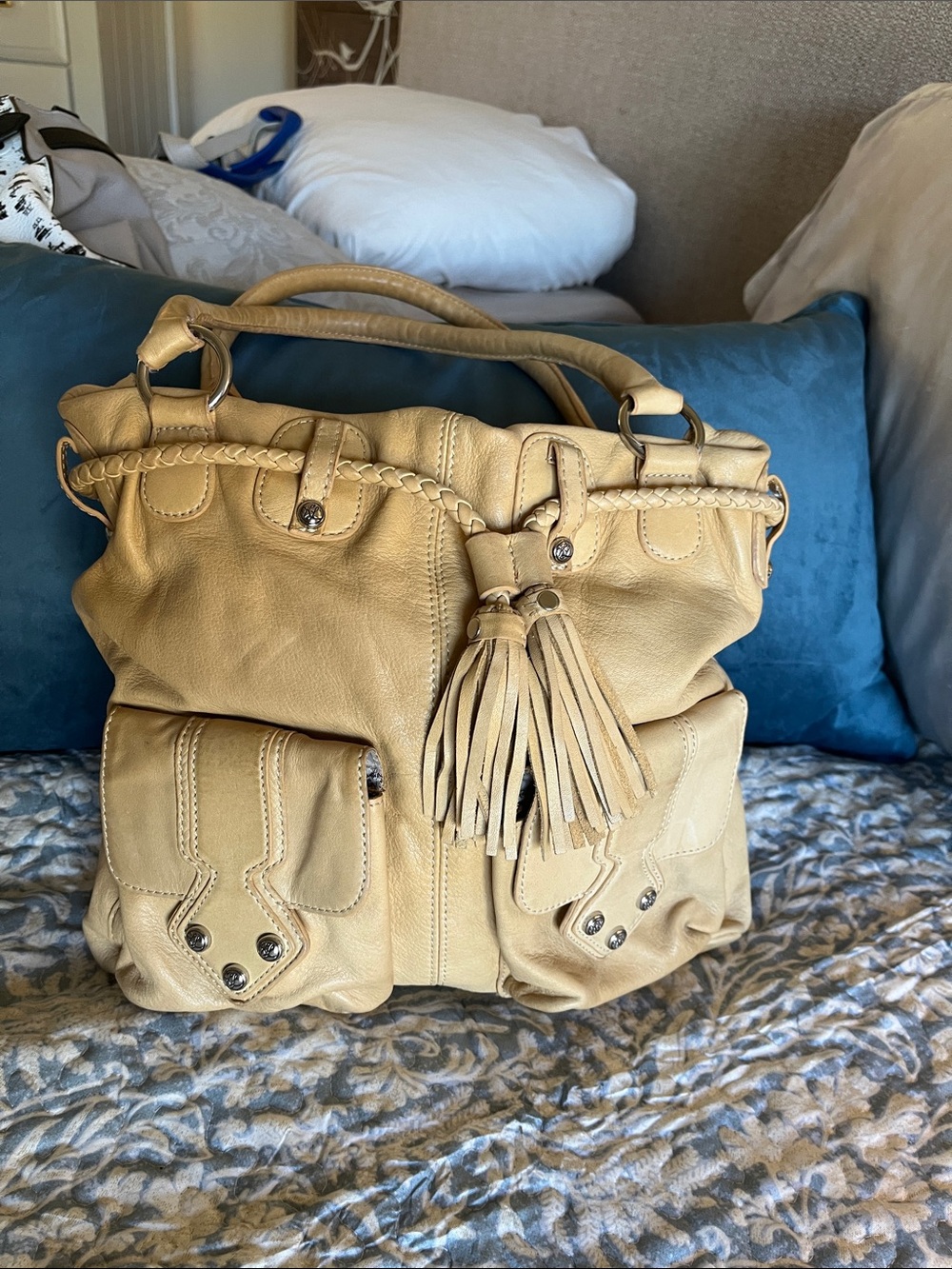 Kate Landry butter soft leather purse/backpack